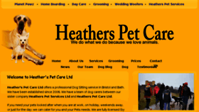 What Heatherspetcare.co.uk website looked like in 2018 (6 years ago)