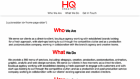 What Hq-creative.net website looked like in 2018 (6 years ago)