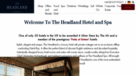 What Headlandhotel.co.uk website looked like in 2018 (6 years ago)