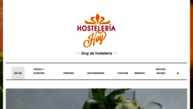What Hosteleriahoy.es website looked like in 2018 (6 years ago)