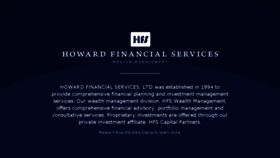 What Howardfs.com website looked like in 2018 (6 years ago)