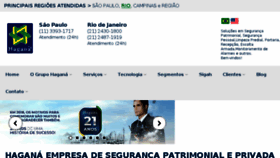 What Hagana.com.br website looked like in 2018 (6 years ago)