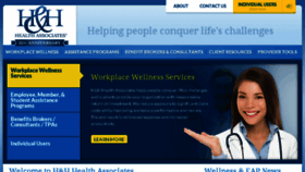 What Hhhealthassociates.com website looked like in 2018 (6 years ago)