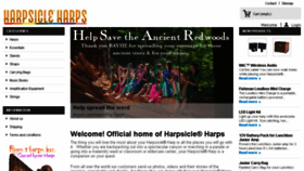 What Harpsicleharps.com website looked like in 2018 (6 years ago)