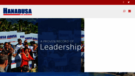 What Hanabusaforgovernor.com website looked like in 2018 (6 years ago)