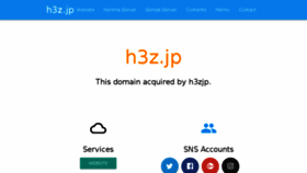 What H3z.jp website looked like in 2018 (6 years ago)
