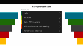 What Haleyourself.com website looked like in 2018 (6 years ago)