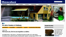 What Howalux.at website looked like in 2018 (6 years ago)