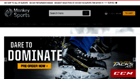 What Hockeymonkey.eu website looked like in 2018 (6 years ago)