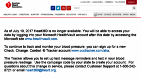 What Heart360.org website looked like in 2018 (6 years ago)