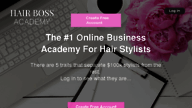 What Hairboss.com website looked like in 2018 (6 years ago)