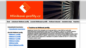 What Hlinikove-profily.cz website looked like in 2018 (6 years ago)