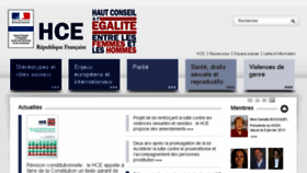 What Haut-conseil-egalite.gouv.fr website looked like in 2018 (6 years ago)