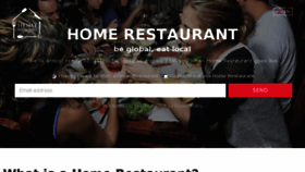 What Homerestaurant.com website looked like in 2018 (6 years ago)