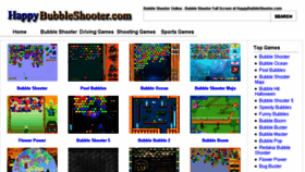 What Happybubbleshooter.com website looked like in 2018 (6 years ago)