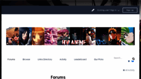 What Hvanime.com website looked like in 2018 (6 years ago)
