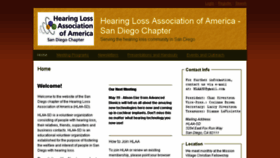What Hearinglosssandiego.org website looked like in 2018 (6 years ago)