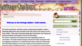 What Heritagequilters.com website looked like in 2018 (6 years ago)
