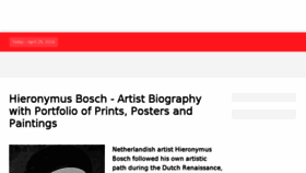 What Hieronymusbosch.net website looked like in 2018 (6 years ago)