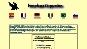 What Hoverhawk.com website looked like in 2018 (6 years ago)