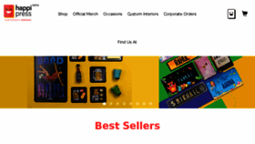 What Happipress.com website looked like in 2018 (7 years ago)