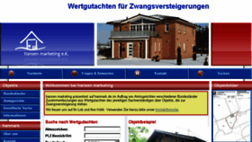 What Hanmark.de website looked like in 2018 (6 years ago)