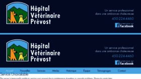 What Hopitalveterinaire.com website looked like in 2018 (6 years ago)