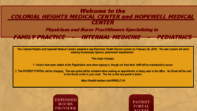 What Hopewellmedicalcenter.com website looked like in 2018 (6 years ago)