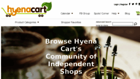What Hyenacart.com website looked like in 2018 (6 years ago)