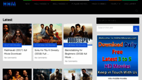 What Hdhotmovies.com website looked like in 2018 (6 years ago)