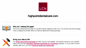 What Highpointdentalcare.com website looked like in 2018 (5 years ago)