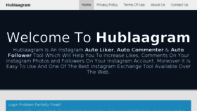 What Hublaagram.info website looked like in 2018 (6 years ago)