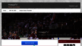 What Hokejatv.com website looked like in 2018 (6 years ago)