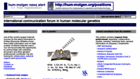 What Hum-molgen.org website looked like in 2018 (6 years ago)