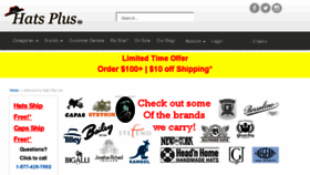 What Hats-plus.com website looked like in 2018 (5 years ago)