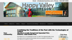 What Happyvalleyrealtors.com website looked like in 2018 (6 years ago)
