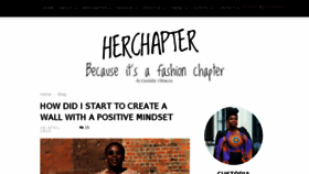 What Herchapter.com website looked like in 2018 (6 years ago)