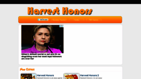 What Harvesthonors.org website looked like in 2018 (6 years ago)