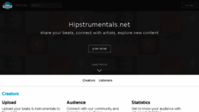 What Hipstrumentals.net website looked like in 2018 (8 years ago)