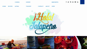 What Holajalapeno.com website looked like in 2018 (5 years ago)