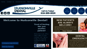 What Hudsonvilledental.com website looked like in 2018 (6 years ago)