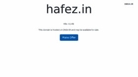 What Hafez.in website looked like in 2018 (5 years ago)
