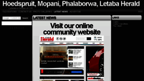 What Herald.co.za website looked like in 2018 (6 years ago)