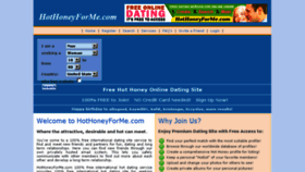What Hothoneyforme.com website looked like in 2018 (6 years ago)