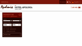 What Hotelapoloniasoria.com website looked like in 2018 (6 years ago)