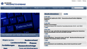 What Hausaerzteverband.de website looked like in 2018 (6 years ago)