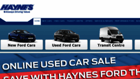 What Haynesford.co.uk website looked like in 2018 (5 years ago)