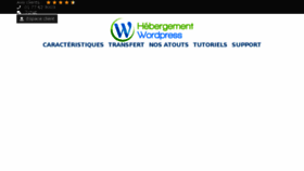 What Hebergementwordpress.fr website looked like in 2018 (6 years ago)