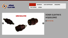 What Hunerelektrik.com.tr website looked like in 2018 (6 years ago)