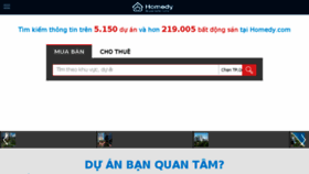 What Homedy.vn website looked like in 2018 (6 years ago)